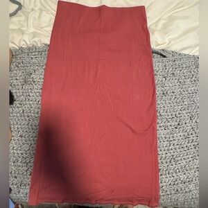 Aritzia- Wilfred Pink Midi Skirt